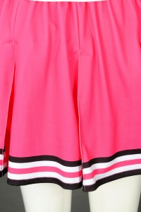 CH206 custom sleeveless cheerleading suit skirt design printing LOGO pleated skirt cheerleading suit contrast cheerleading clothing garment factory  glee cheerios uniform  elite cheer uniforms detail view-2